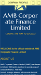 Mobile Screenshot of ambcorporatefinance.com